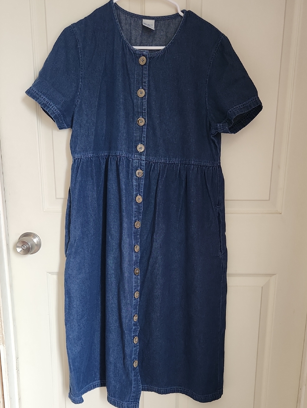 Blair Denim Button-Front 100% Cotton Dress